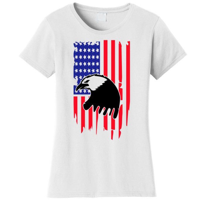 America Flag Patriotic Eagle Women's T-Shirt