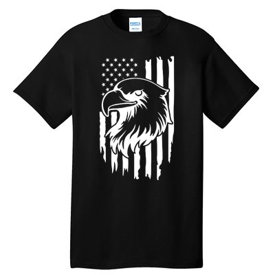 America Flag Patriotic Eagle Tall T-Shirt