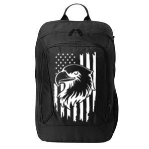 America Flag Patriotic Eagle City Backpack