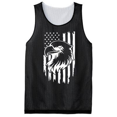 America Flag Patriotic Eagle Mesh Reversible Basketball Jersey Tank