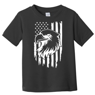 America Flag Patriotic Eagle Toddler T-Shirt