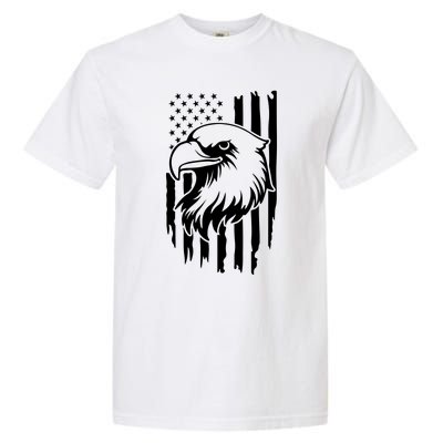 America Flag Patriotic Eagle Garment-Dyed Heavyweight T-Shirt