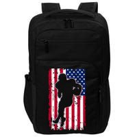 American Football Player Distressed USA Flag Impact Tech Backpack