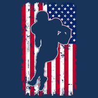 American Football Player Distressed USA Flag Baby Bodysuit