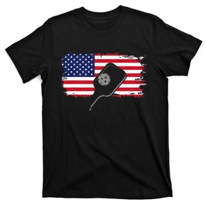 American Flag Pickleball T-Shirt