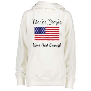 American Flag Patriotic 1776 We The People Have Had Enough Womens Funnel Neck Pullover Hood