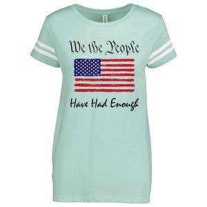 American Flag Patriotic 1776 We The People Have Had Enough Enza Ladies Jersey Football T-Shirt