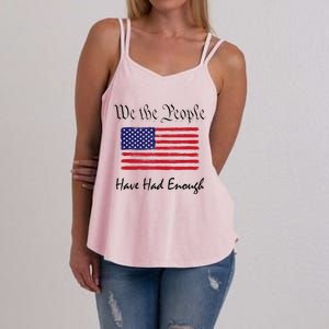 American Flag Patriotic 1776 We The People Have Had Enough Women's Strappy Tank