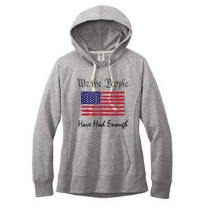 American Flag Patriotic 1776 We The People Have Had Enough Women's Fleece Hoodie