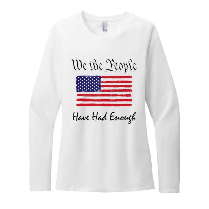 American Flag Patriotic 1776 We The People Have Had Enough Womens CVC Long Sleeve Shirt