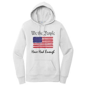 American Flag Patriotic 1776 We The People Have Had Enough Women's Pullover Hoodie