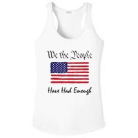 American Flag Patriotic 1776 We The People Have Had Enough Ladies PosiCharge Competitor Racerback Tank