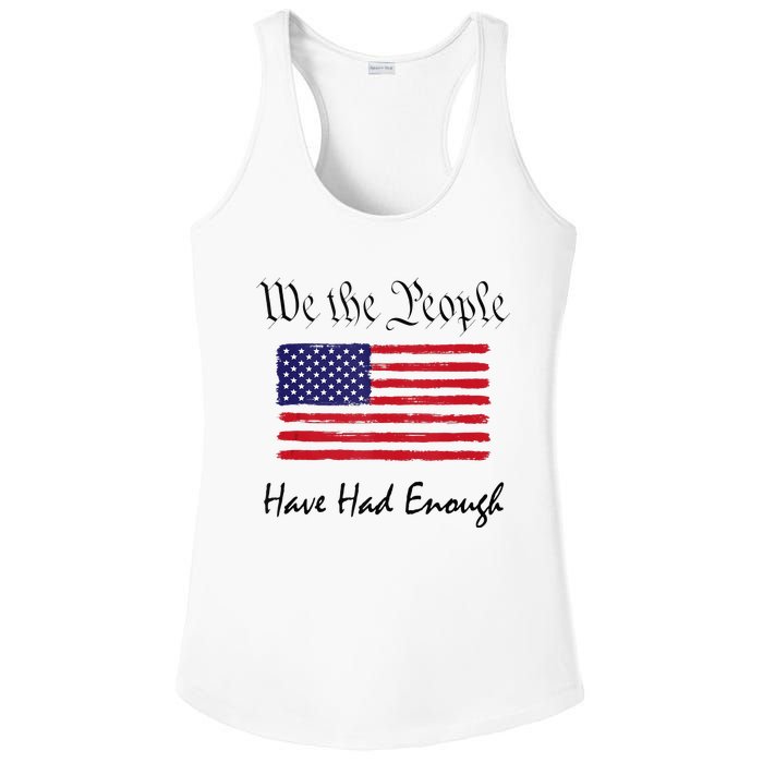 American Flag Patriotic 1776 We The People Have Had Enough Ladies PosiCharge Competitor Racerback Tank