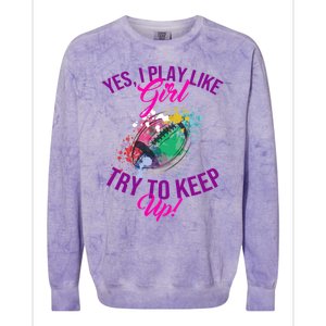 American Football Quote Or Gift Colorblast Crewneck Sweatshirt