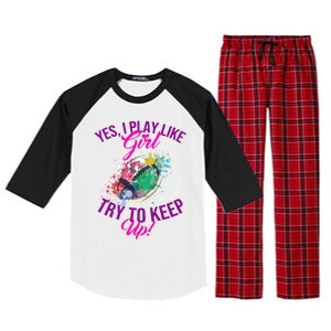 American Football Quote Or Gift Raglan Sleeve Pajama Set