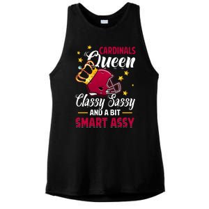 Arizona Football Queen Classy Sassy And A Bit Smart Assy Ladies PosiCharge Tri-Blend Wicking Tank