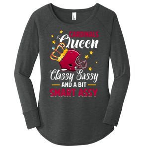 Arizona Football Queen Classy Sassy And A Bit Smart Assy Women's Perfect Tri Tunic Long Sleeve Shirt