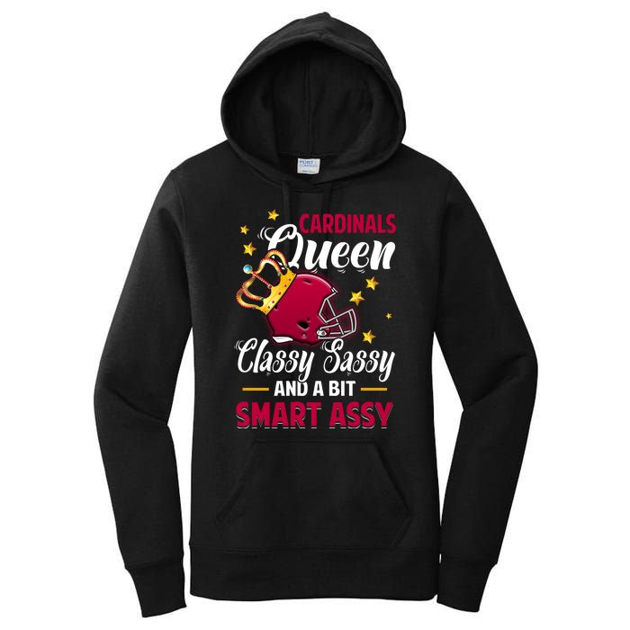 Arizona Football Queen Classy Sassy And A Bit Smart Assy Women's Pullover Hoodie