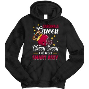 Arizona Football Queen Classy Sassy And A Bit Smart Assy Tie Dye Hoodie