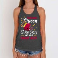 Arizona Football Queen Classy Sassy And A Bit Smart Assy Women's Knotted Racerback Tank