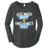 Argentina Flag Qué Mirás Bobo Andá Pa Allá Bobo Women's Perfect Tri Tunic Long Sleeve Shirt