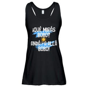 Argentina Flag Qué Mirás Bobo Andá Pa Allá Bobo Ladies Essential Flowy Tank