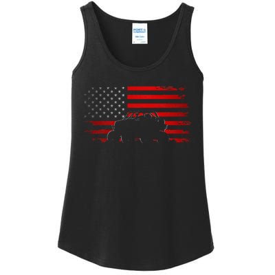 American Flag Quad Atv Ladies Essential Tank