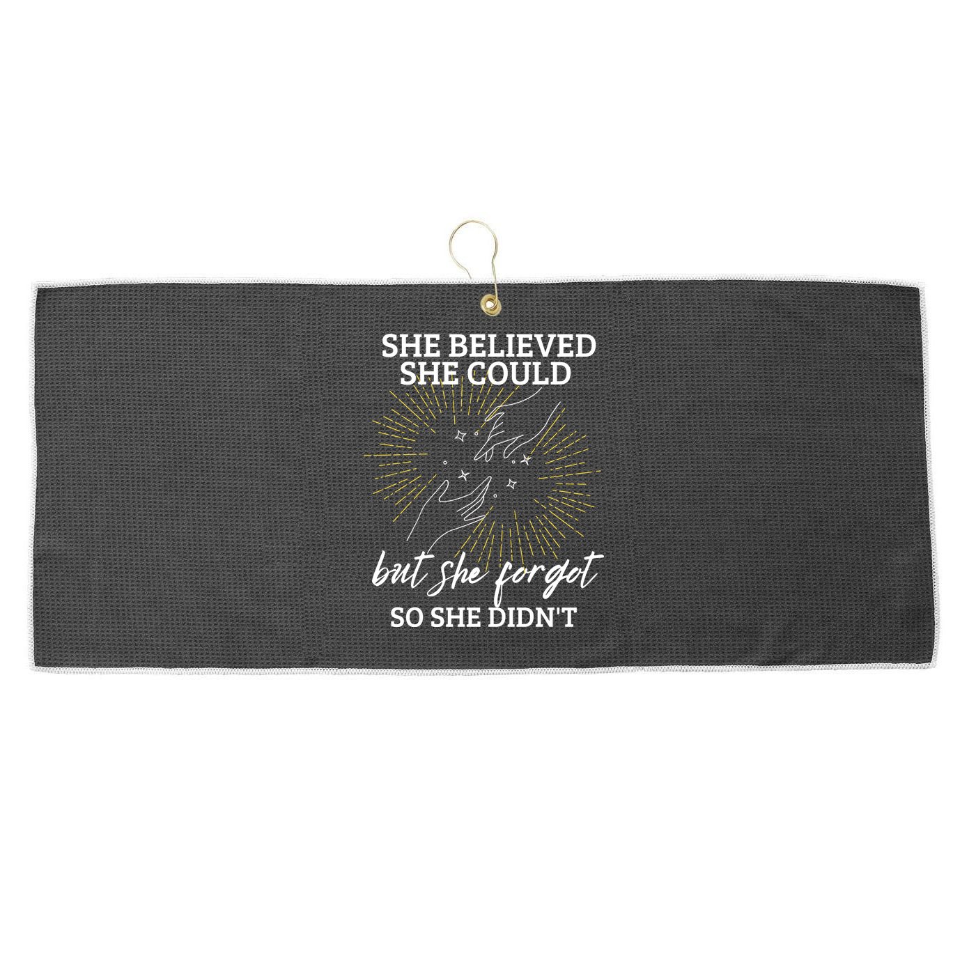 Adhd Funny Quotes Memory Rentention | Adhd Awareness Large Microfiber Waffle Golf Towel