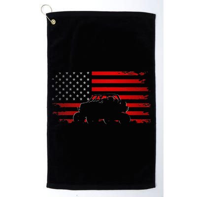 American Flag Quad ATV Off Road ATV  Platinum Collection Golf Towel