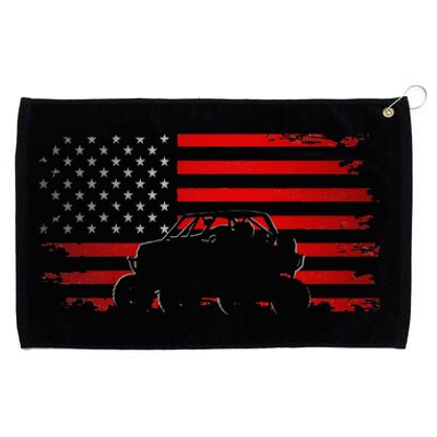 American Flag Quad ATV Off Road ATV  Grommeted Golf Towel