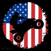 American Flag Quad Bike ATV Four Wheelers Quad Bikers Tall T-Shirt