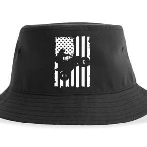 American Flag Quad Bike ATV Four Wheelers Quad Bikers Sustainable Bucket Hat