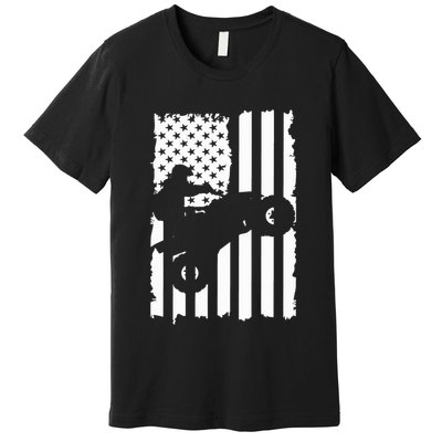 American Flag Quad Bike ATV Four Wheelers Quad Bikers Premium T-Shirt