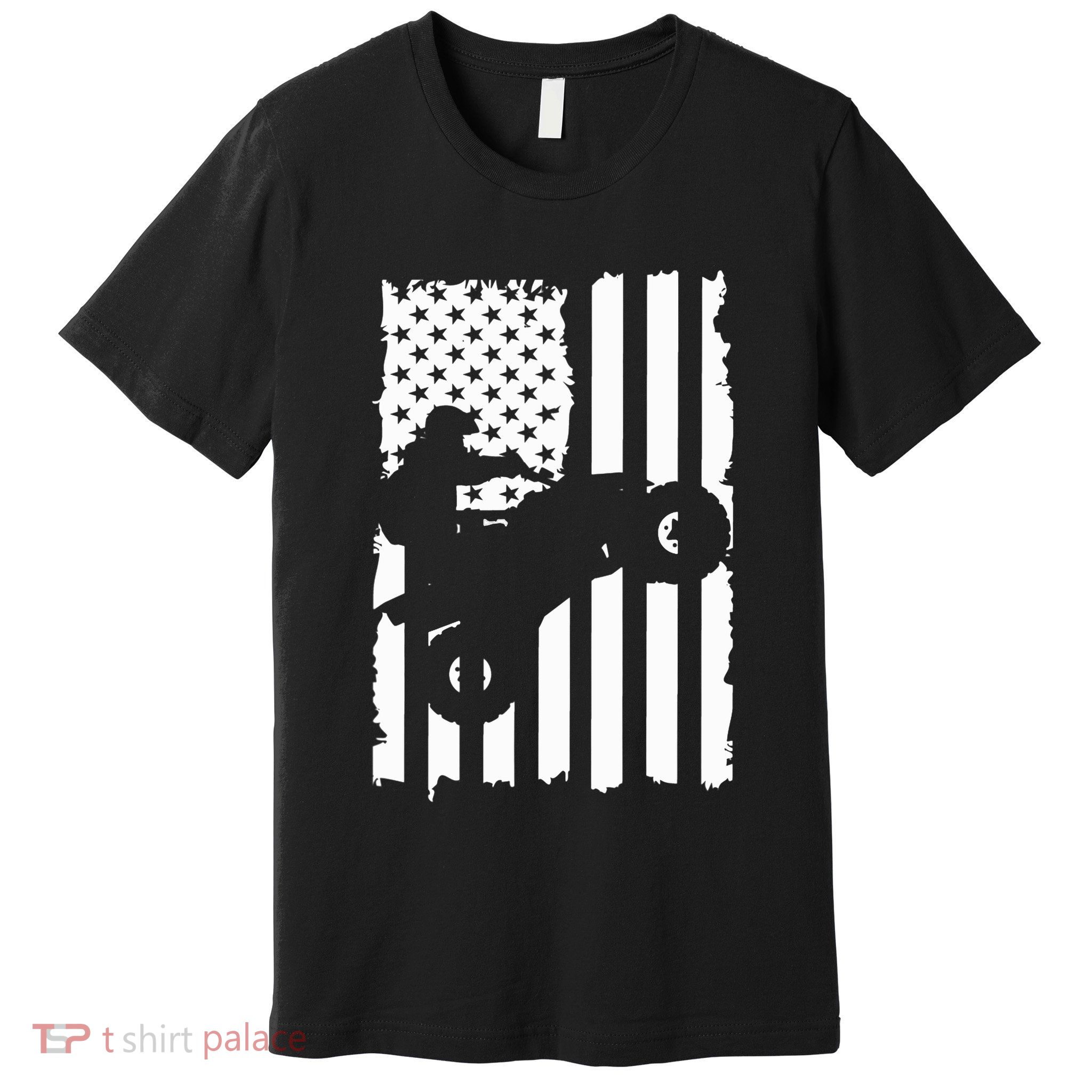 American Flag Quad Bike ATV Four Wheelers Quad Bikers Premium T-Shirt
