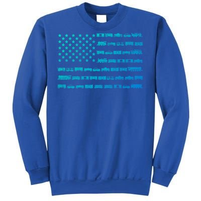 American Flag Railroad Train Conductor Gift Sweatshirt