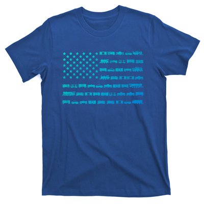 American Flag Railroad Train Conductor Gift T-Shirt