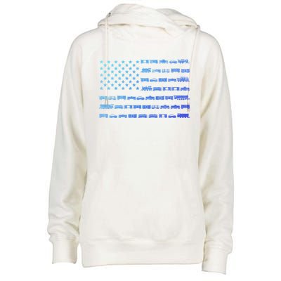 American Flag Railroad Train Conductor Gift Womens Funnel Neck Pullover Hood