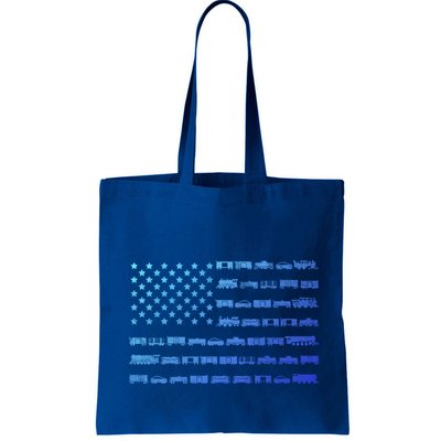 American Flag Railroad Train Conductor Gift Bag