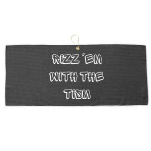 Autism Funny Rizz Em With The Tism Gift Large Microfiber Waffle Golf Towel