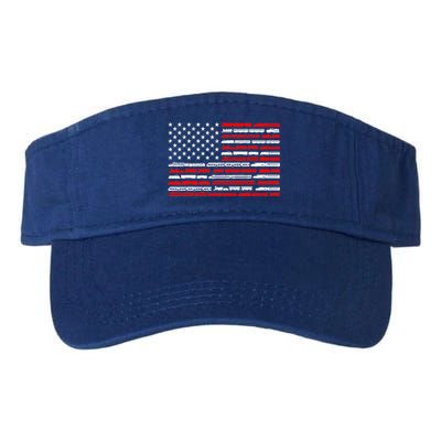American Flag Railroad Trains Retro Vintage Trains Lover Visor