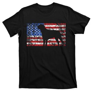 American Flag Rottweiler Dog 4th of July USA Gift T-Shirt