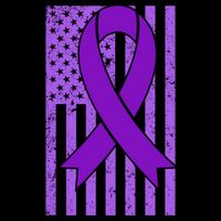 American Flag Ribbon Purple Sarcoidosis Awareness Cool Gift Impact Tech Backpack