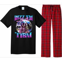 Autism Funny Rizz Em With The Tism Meme Autistic Opossum Pajama Set