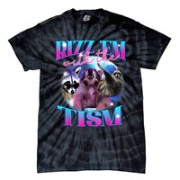 Autism Funny Rizz Em With The Tism Meme Autistic Opossum Tie-Dye T-Shirt