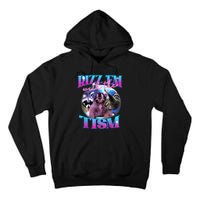 Autism Funny Rizz Em With The Tism Meme Autistic Opossum Tall Hoodie