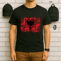 Albanian Flag Retro Proud Albanian Patriot Albania T-Shirt