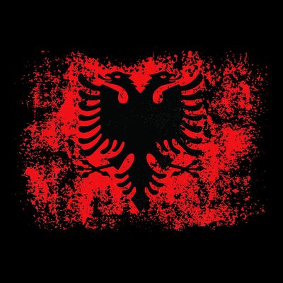 Albanian Flag Retro Proud Albanian Patriot Albania T-Shirt