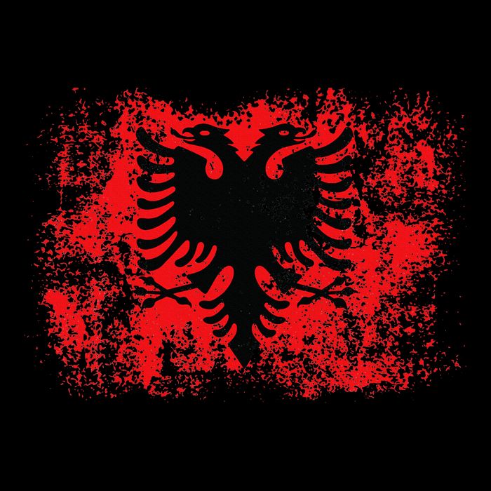 Albanian Flag Retro Proud Albanian Patriot Albania T-Shirt