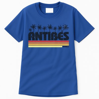 Antibes France Retro Tourism Gift Tall T-Shirt