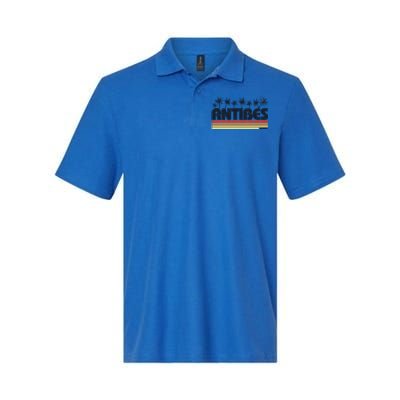 Antibes France Retro Tourism Gift Softstyle Adult Sport Polo